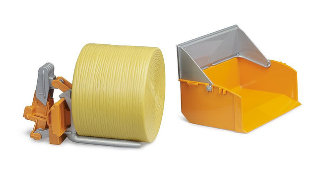 Accessoires : coffre de chargement pour tracteur et fourches - Bruder 02353