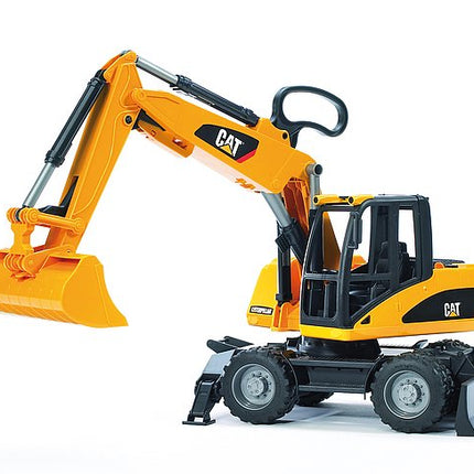 Pelle excavatrice sur pneus cat - bruder 02446
