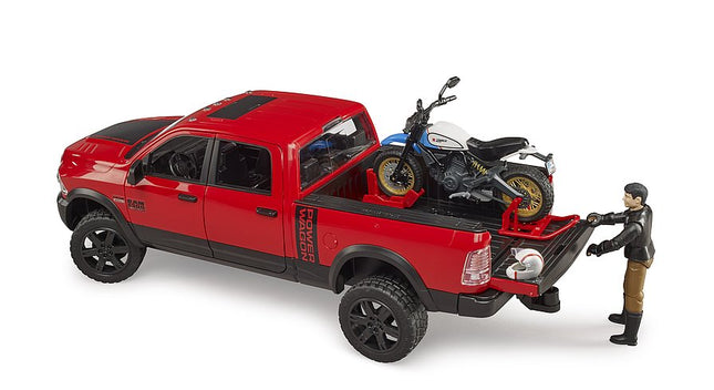 Ram 2500 power wagon avec ducati desert sled - bruder 02502