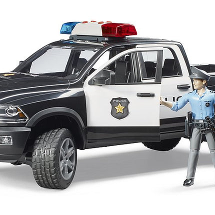 Pickup de police ram 2500 avec policier - bruder 02505