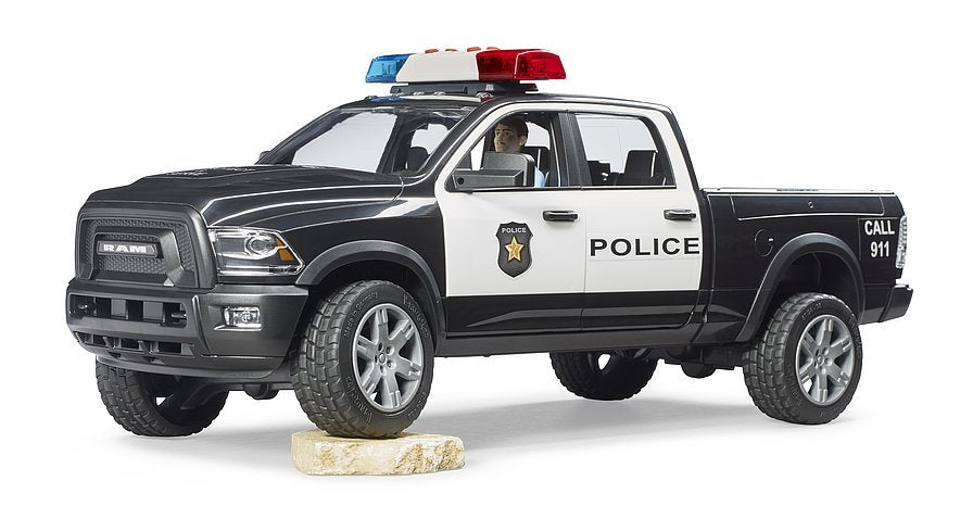 Pickup de police ram 2500 avec policier - bruder 02505