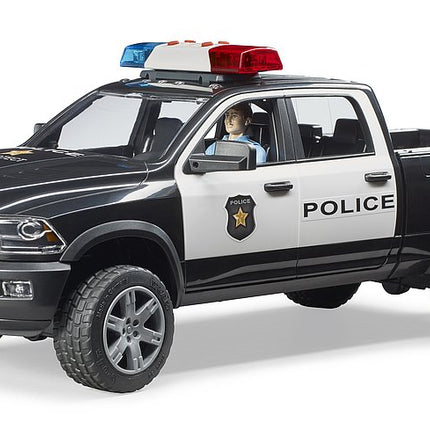 Pickup de police ram 2500 avec policier - bruder 02505