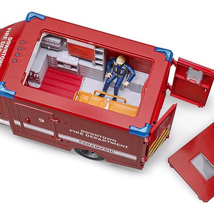 Mb sprinter du service incendie avec pompier - bruder 02539