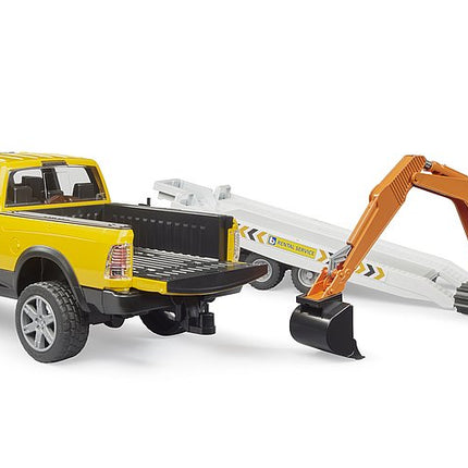 RAM Rental Service avec mini-pelleteuse - Bruder 02546