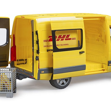 Mb sprinter dhl camion avec livreur - bruder 02671