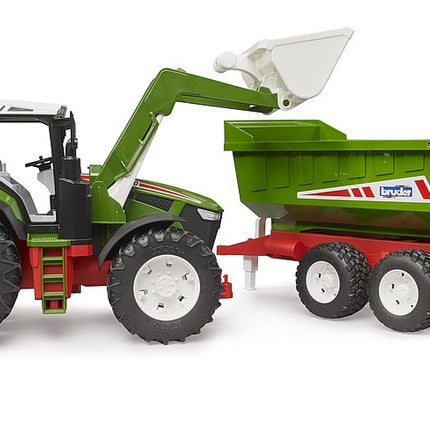 Roadmax tracteur avec chargeur avant et remorque basculante - Bruder 03452