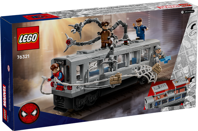 Lego Marvel 76321 La scène du métro avec Spider-Man et Doc Ock