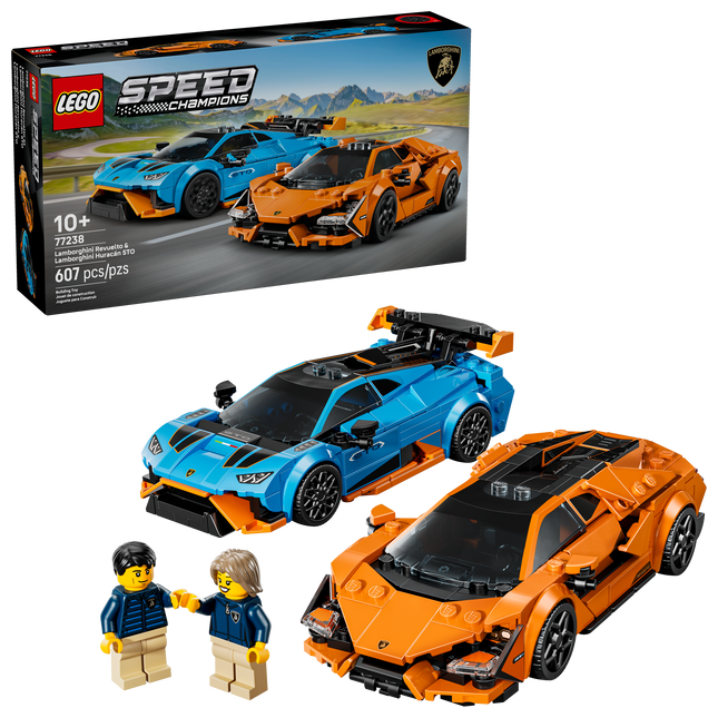 Lego Speed Champions 77238 La Lamborghini Revuelto et la Huracán STO