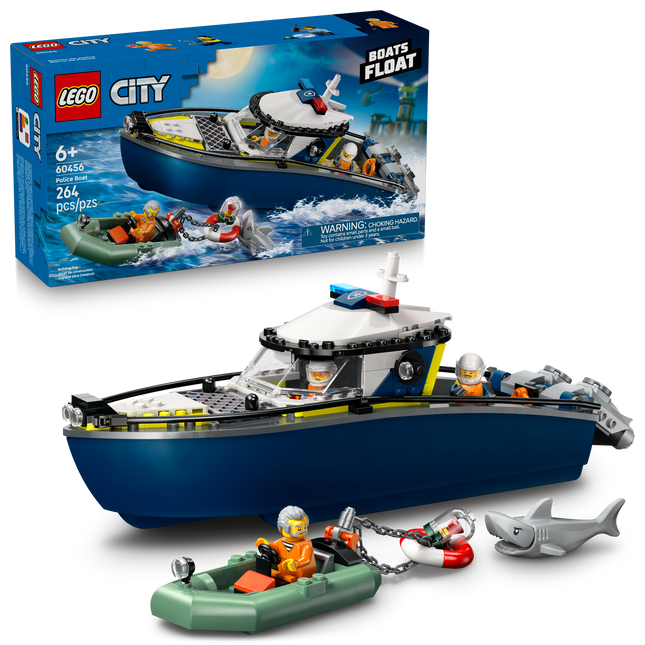 Lego City 60456 La poursuite en bateau de police