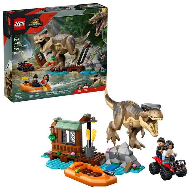 Lego Jurassic 76975 L’évasion sur la rivière du T.rex