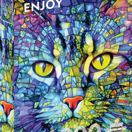 C-T 1000 Enjoy Fiona the Stained Glass Cat