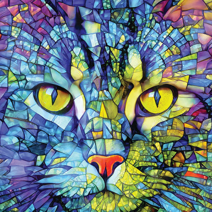C-T 1000 Enjoy Fiona the Stained Glass Cat