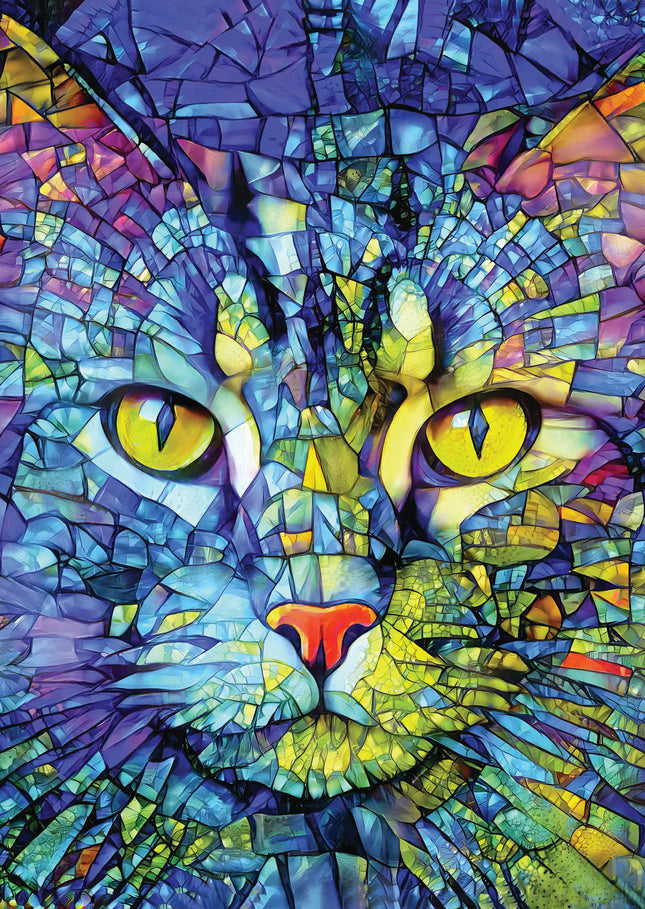 C-T 1000 Enjoy Fiona the Stained Glass Cat