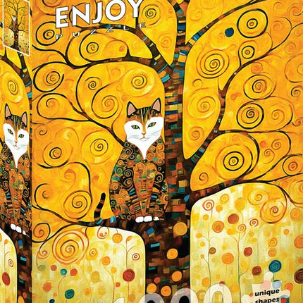 C-T 1000 Enjoy Gustav klimt's Cat in the Tree of Life / E-2316