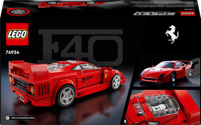 Lego speed champions 76934 the ferrari f40 supercar