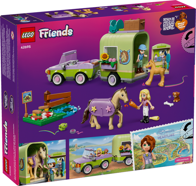 Lego Friends 42695 La remorque pour le cheval et le poulain