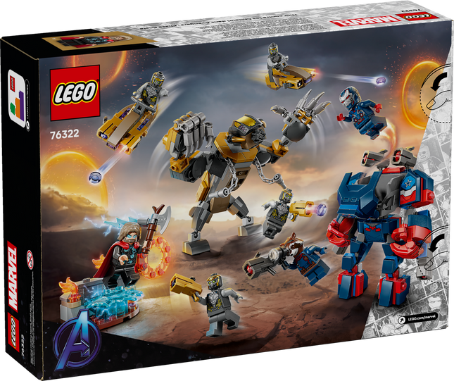 Lego Marvel 76322 Thor contre les Chitauri dans Avengers : Phase finale