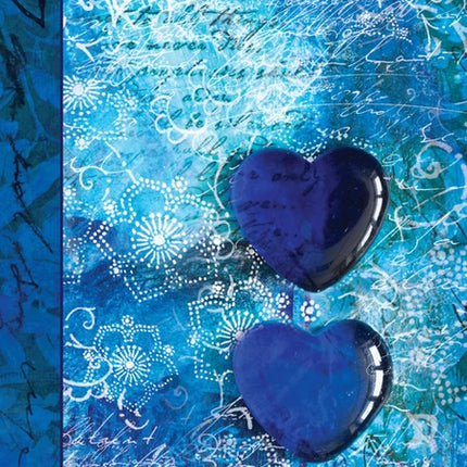 Large Journal - Blue Hearts