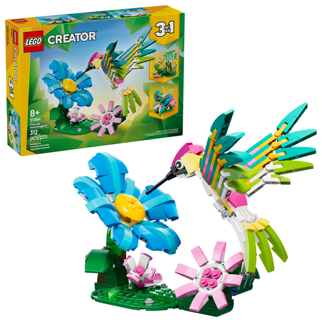 Lego Creator 31384 Wild Animals: The Colorful Hummingbird