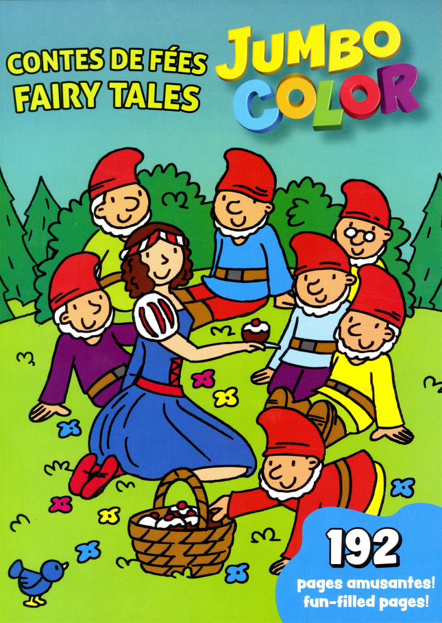 Contes de fées - Jumbo Color 192 pages amusantes !