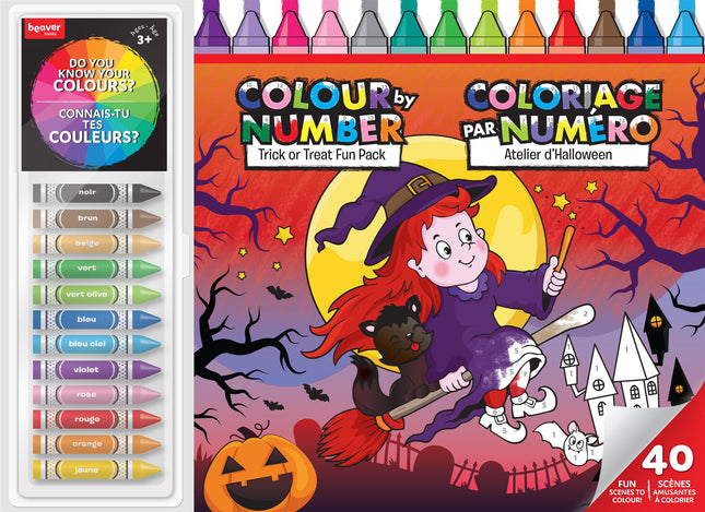 Atelier d'Halloween - Coloriage par numéro 40 scènes amusantes à colorier