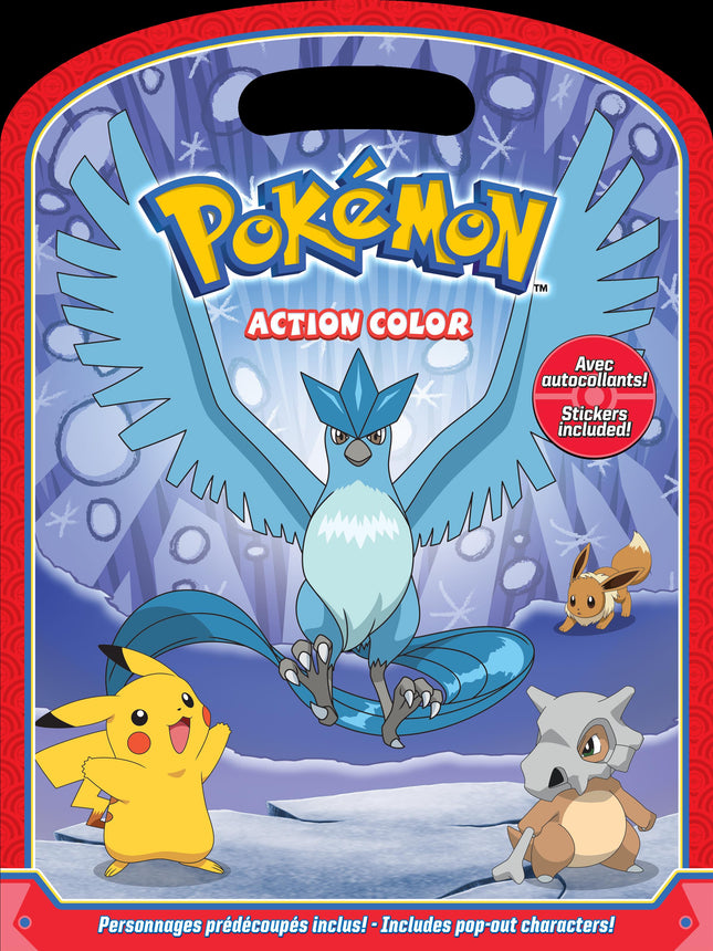 POKÉMON ACTION COLOR 🎨 Coloring book with stickers included!