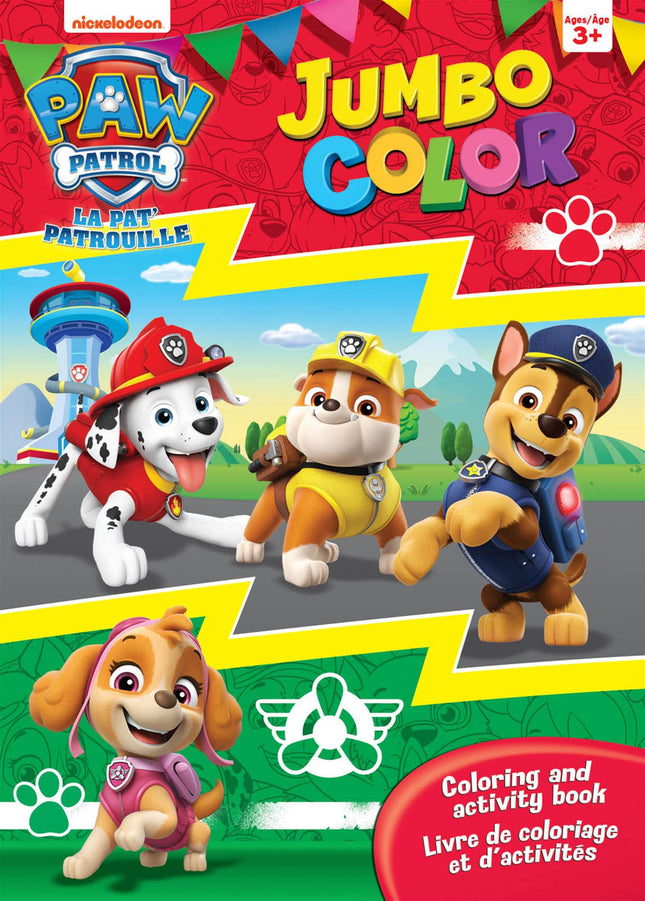 Pat Patrouille - Jumbo color Un livre de coloriage et d'activités