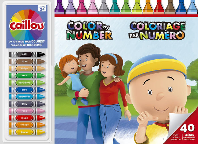 Caillou 3D - Coloriage par numéro
