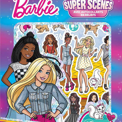 Barbie - Super scenes avec autocollants en relief
