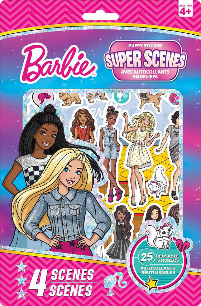 Barbie - Super scenes avec autocollants en relief