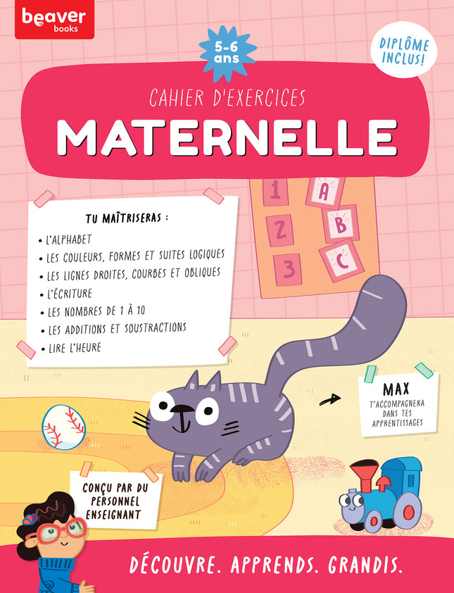 Cahier d'exercices Maternelle (5-6 ans) Découvre. Apprends. Grandis