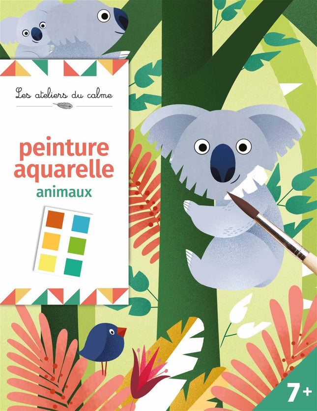 Watercolor painting - animals - kit with accessories