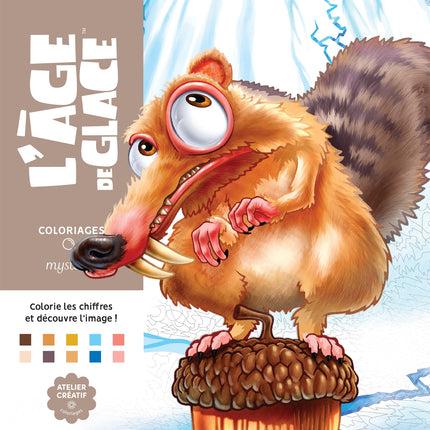 Mystery coloring pages - Ice Age