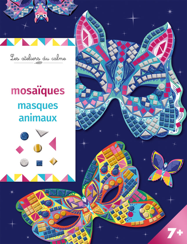 Animal mask mosaics - pouch with accessories