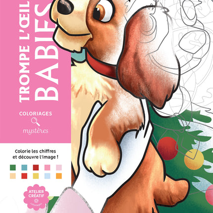 Coloriages mystères Disney - Trompe l'oeil Babies