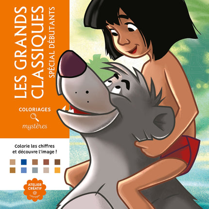 Coloriages mystères Disney - Grands classiques Spécial débutants
