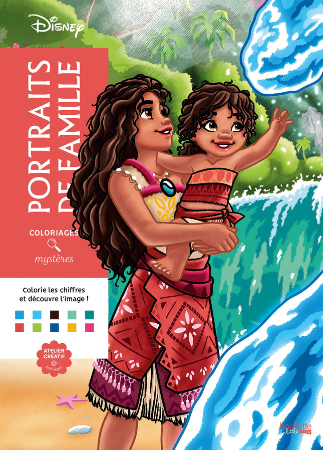Coloriages mystères Disney - Portraits de famille