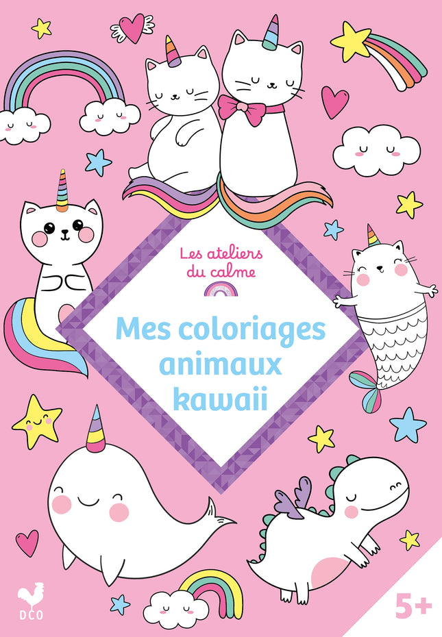 Mes coloriages animaux kawaii