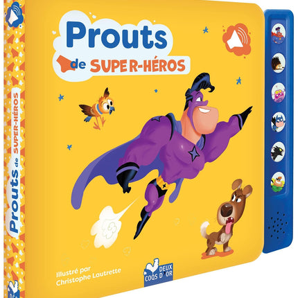 Prouts de super héros - livre sonore avec boitier