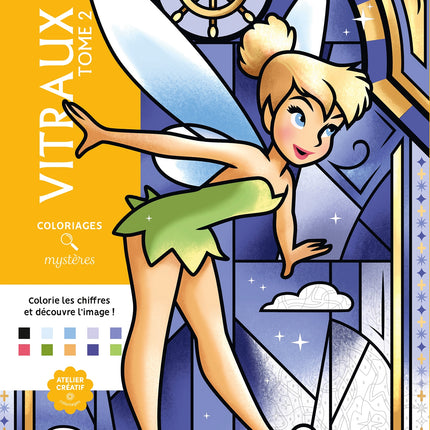 Coloriages mystères Disney - Vitraux Tome 2