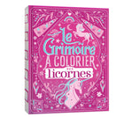 Le grimoire des licornes à colorier - avec paillettes