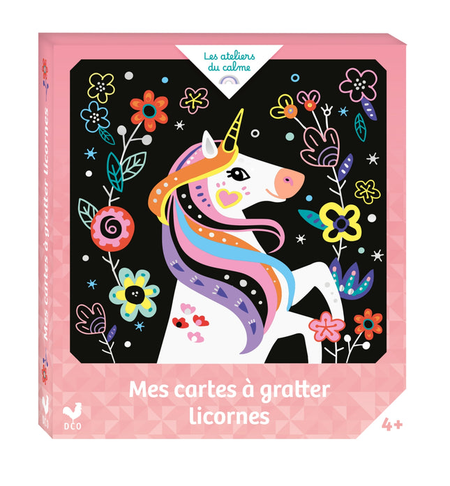 Unicorn scratch cards - mini box with accessories