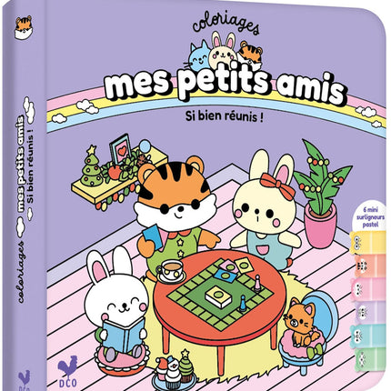 My Little Friends Coloring Book with 6 Highlighters - So Well Together!