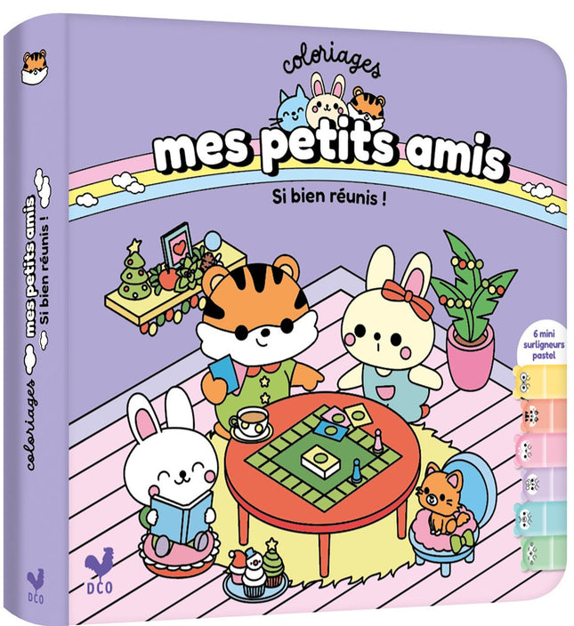 My Little Friends Coloring Book with 6 Highlighters - So Well Together!