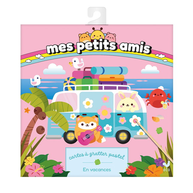 My Little Friends - Scratch Art On Holiday! - pouch with accessories