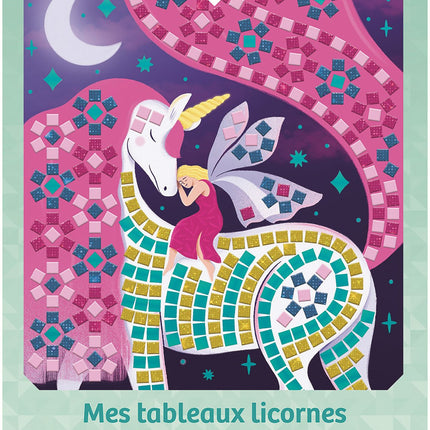 My unicorn and fairy mosaic pictures - pouch with accessories