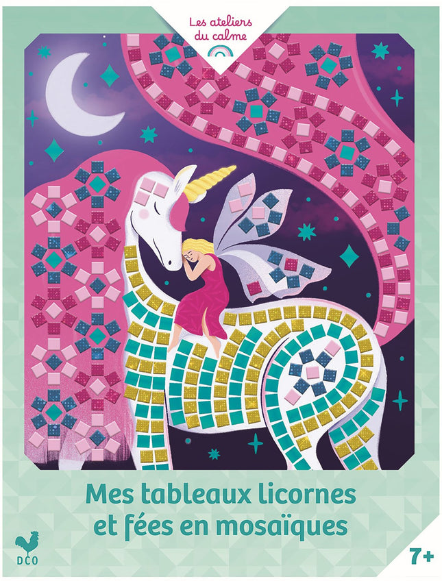 My unicorn and fairy mosaic pictures - pouch with accessories