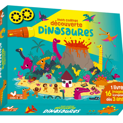 Mon coffret découverte dinosaures - coffret lampe
