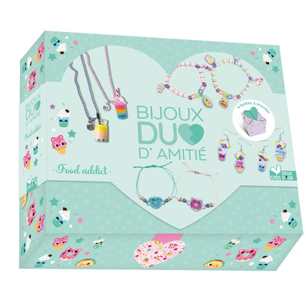 Bijoux duo d'amitié - Foodaddict - coffret avec accessoires