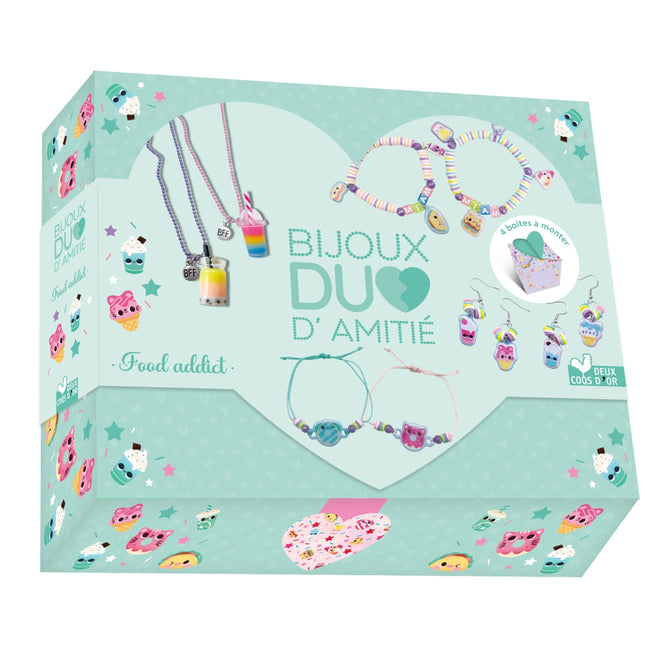 Friendship duo jewelry - Foodaddict - gift set with accessories